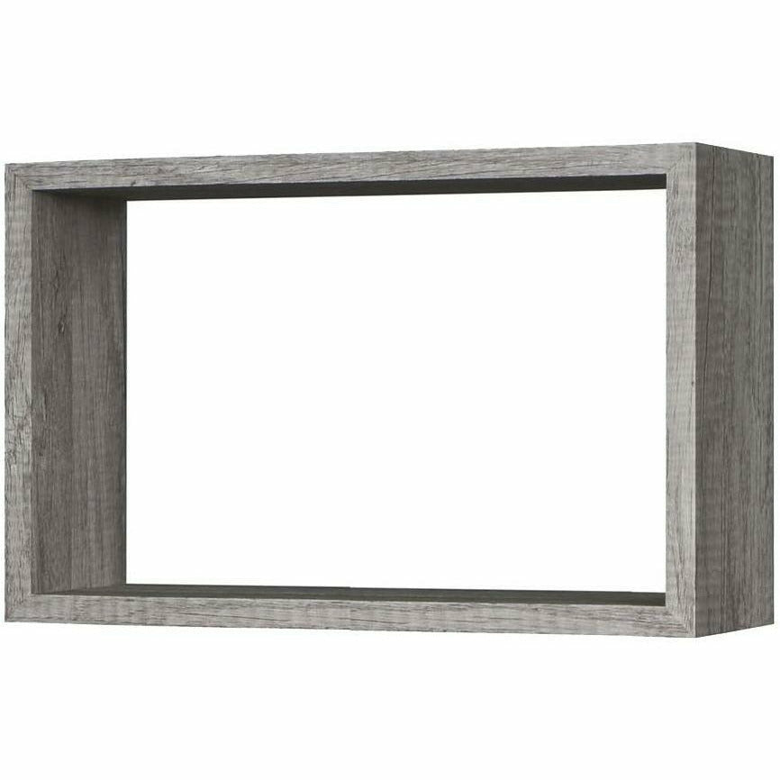 VESTIAMO CASA - Mensole cubo da parete in legno Grigio - set 3 pezzi